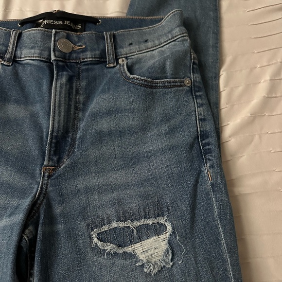 Express High Rise Ankle Legging Denim Jeans - Picture 2 of 10